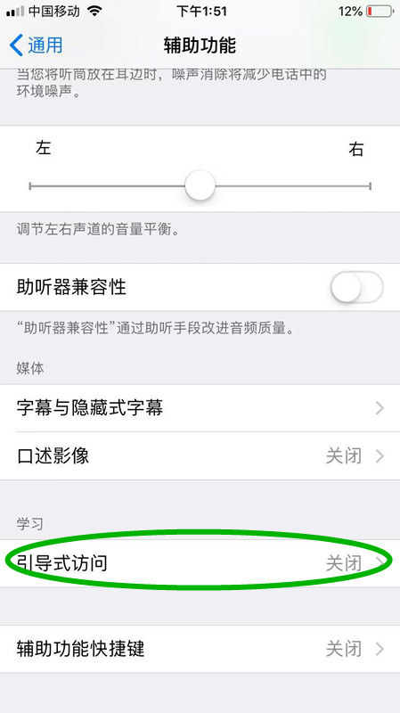苹果手机的引导式访问怎么设置