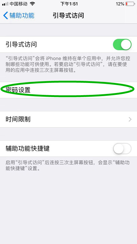 苹果手机的引导式访问怎么设置