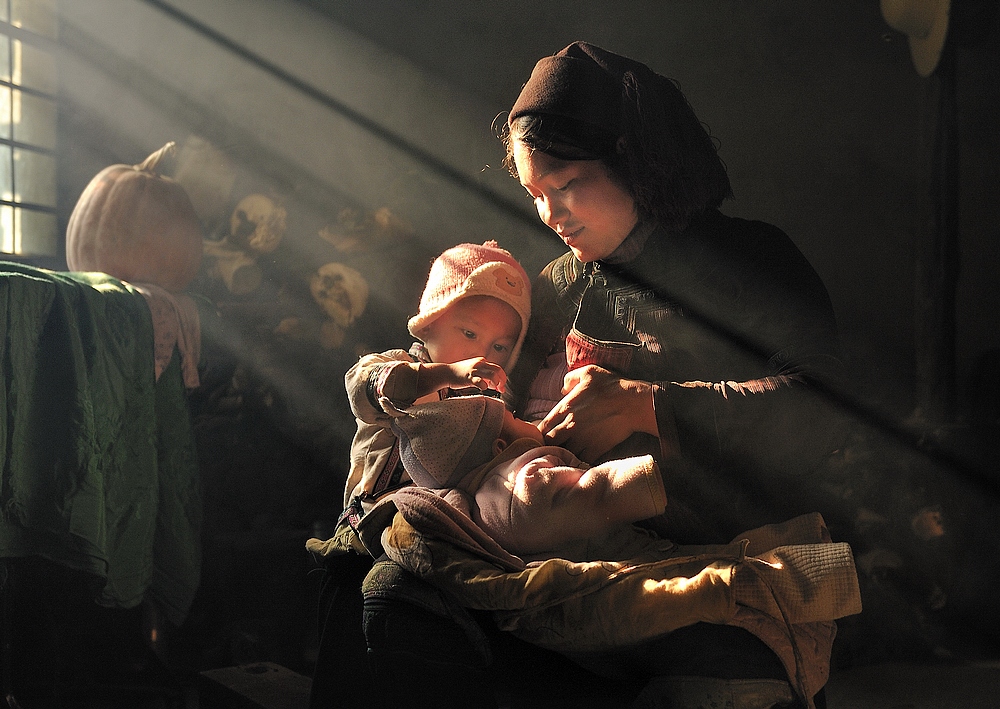 人文摄影作品温暖