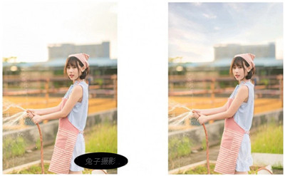 制作暖秋日系色调人像照片的外景调色教程