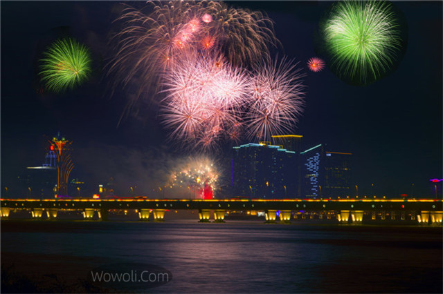 澳门烟花节照片