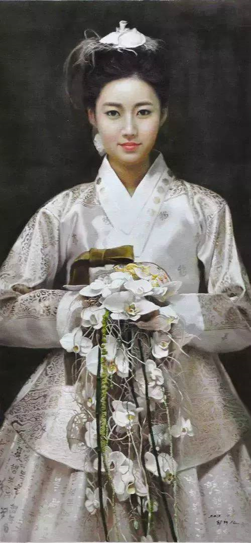朝鲜新娘照片婚纱图片
